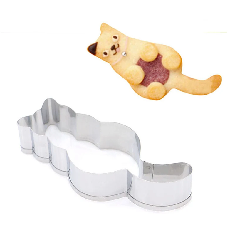 1/5pcs Animal Cat Cookie Cutter Mold DIY Biscuit Mold Cookie Stamp Cutters Bakeware Baking Tools Cutters For Sugar Mass