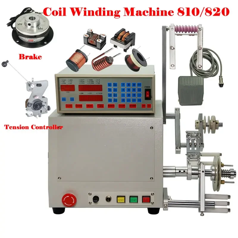 

LY 810 /820 Computerized C Electric Automatic Coil Winder Winding Machine 750W 400W for 0.03-1.2mm 0.2-3.0mm Wire 110V 220V