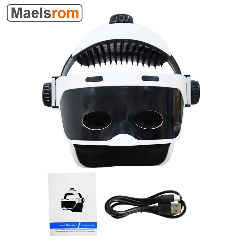 ElectricAirPressureHeadEyeMassagerHelmetVibrationMassageWith