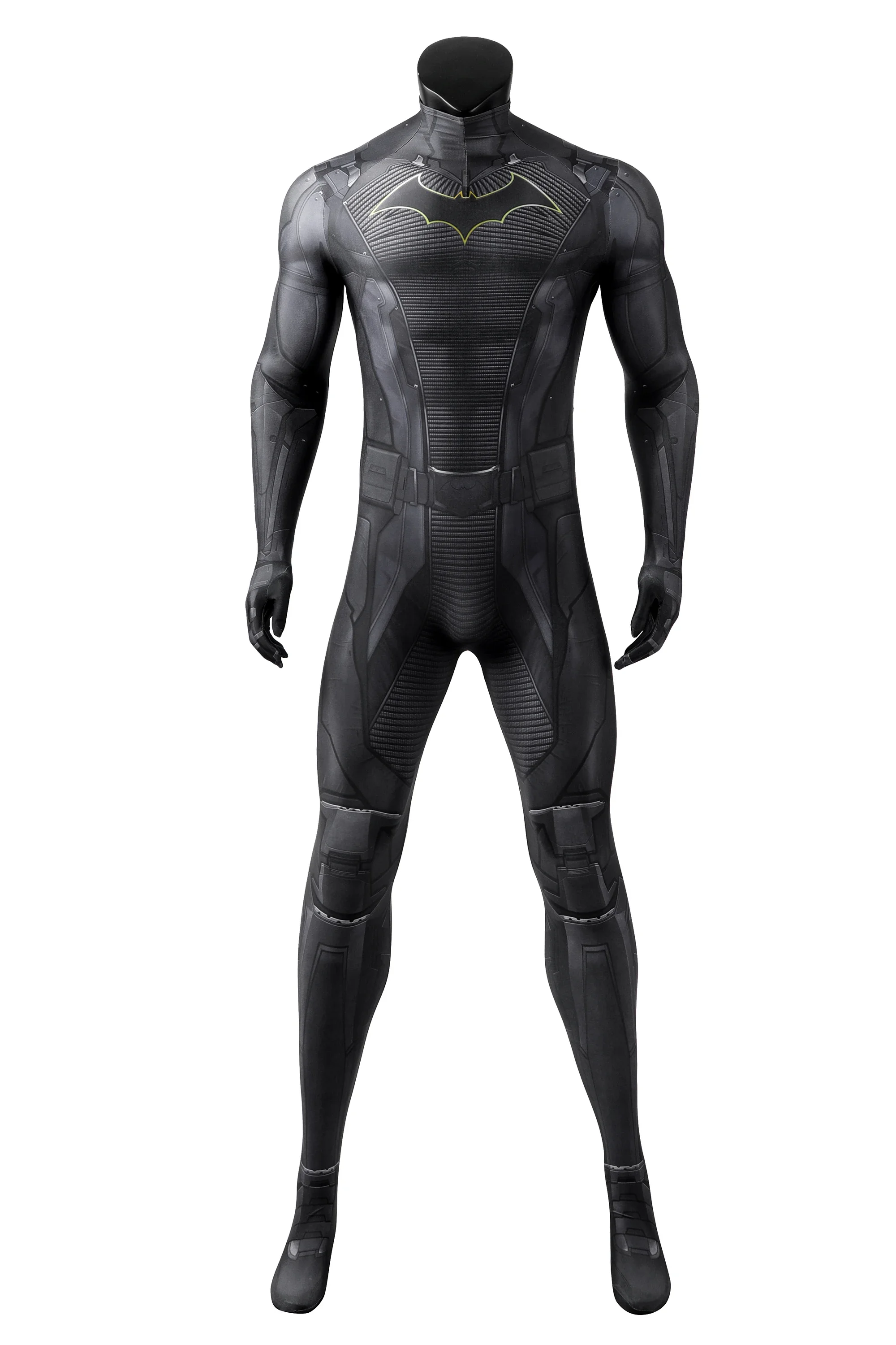DC-Inspired Batman Spandex Bodysuit Cosplay Costume for Adults and Kids