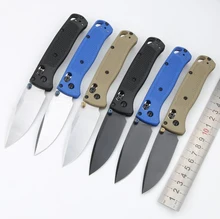 

Benchmade 535/535S Bugout AXIS Folding Knife 3.24 S30V Satin Plain Blade Polymer Handle Camping Portable Pocket Knives