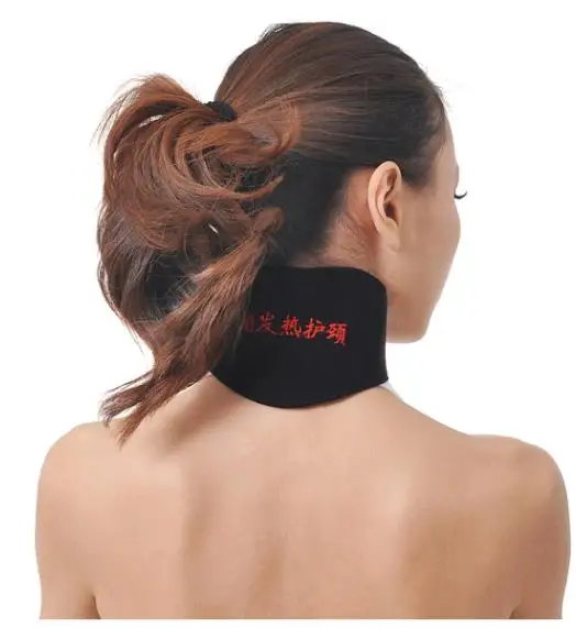 4 piece in ms tomalin spontaneous thermal protection belt warm heating knee neck guard is installed between the waist dish care