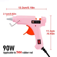 90W Hot Melt Adhesive Gun Handmade DIY Mini Industrial Gun Household Repair Tool for Use with 7mm Glue Stick 2