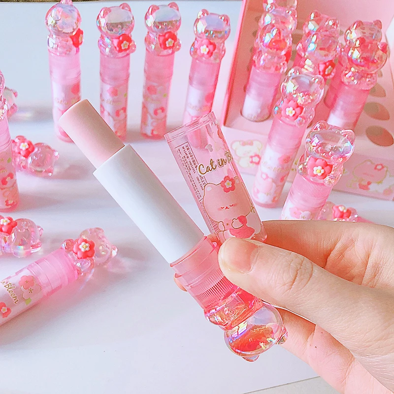 귀여운 립스틱 디자인 고양이 꽃 고무 지우개, 학생 교정 도구, 어린이 학교 사무용품, 창의적인 문구 선물