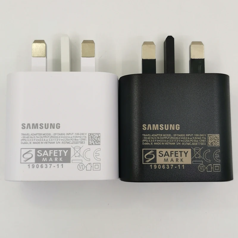 Samsung 25W UK Super Fast Charger with Type C Cable