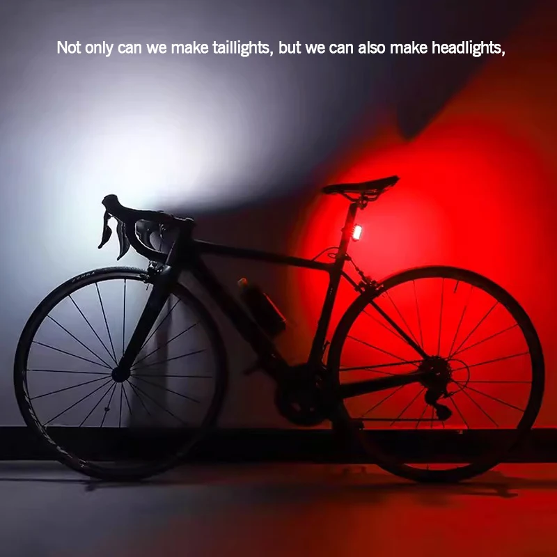 Luci per bici per guida notturna Fanale posteriore per bicicletta USB ricaricabile 200 lumen Spia posteriore Lampada da ciclismo facile da installare - immagine 2