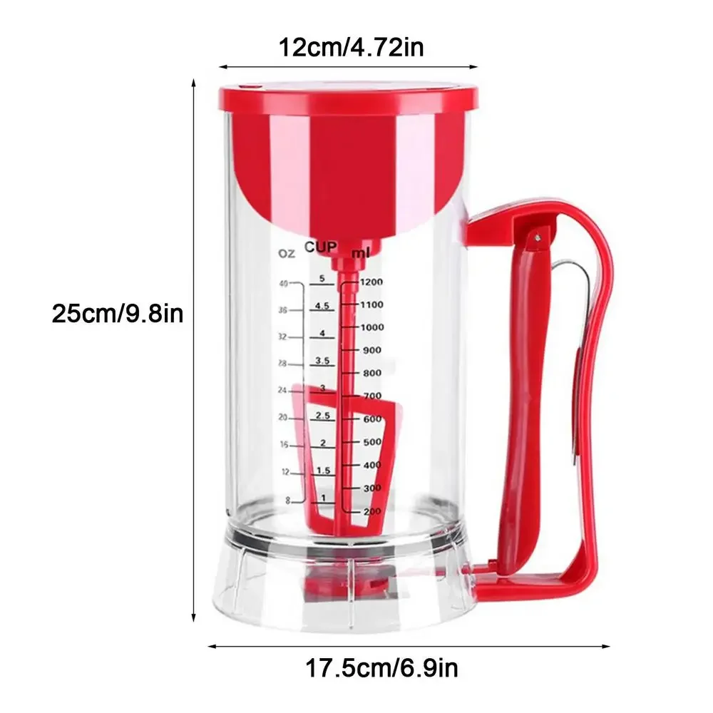 Batter Dispenser Cupcake Pancake Batter Dispenser Mixer and Separator Bottle Crepe Container Baking Accessories