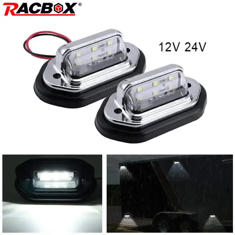 Kit De 2 Luces LED Para Placa De Matrícula De Motocicleta – 12V, 3 SMD, Impermeable, Universal Para Moto, Scooter, Quad Y Ciclomotor – Fácil Instalación, Blanco Brillante