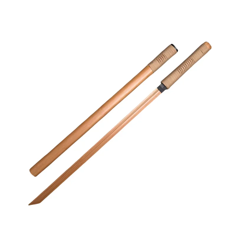 cool stuff:100cm bamboo wooden sword,exquisite sheath,training props,kids toys,outdoor games,cosplay weapons,collection ornament 6
