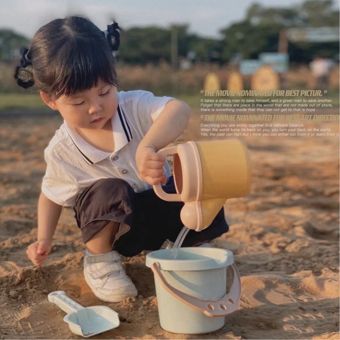 Children's Toys Beach Bucket Set Hold Sand Has Digging Tools Can Also Be Used For Watering Flowers_voghion.com
