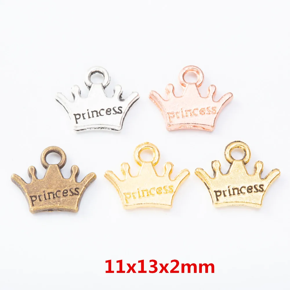 

90pcs crown Craft Supplies Charms Pendants for DIY Crafting Jewelry Findings Making Accessory 845