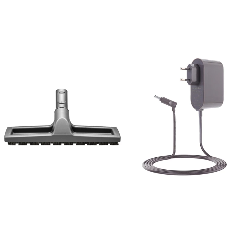 Adattatore Di Ricarica Per Dyson V6 V7 V8, Spina Ue Con Testina Per Dyson V6/Dc Aspirapolvere Spazzola Per Moquette Per Pavimenti