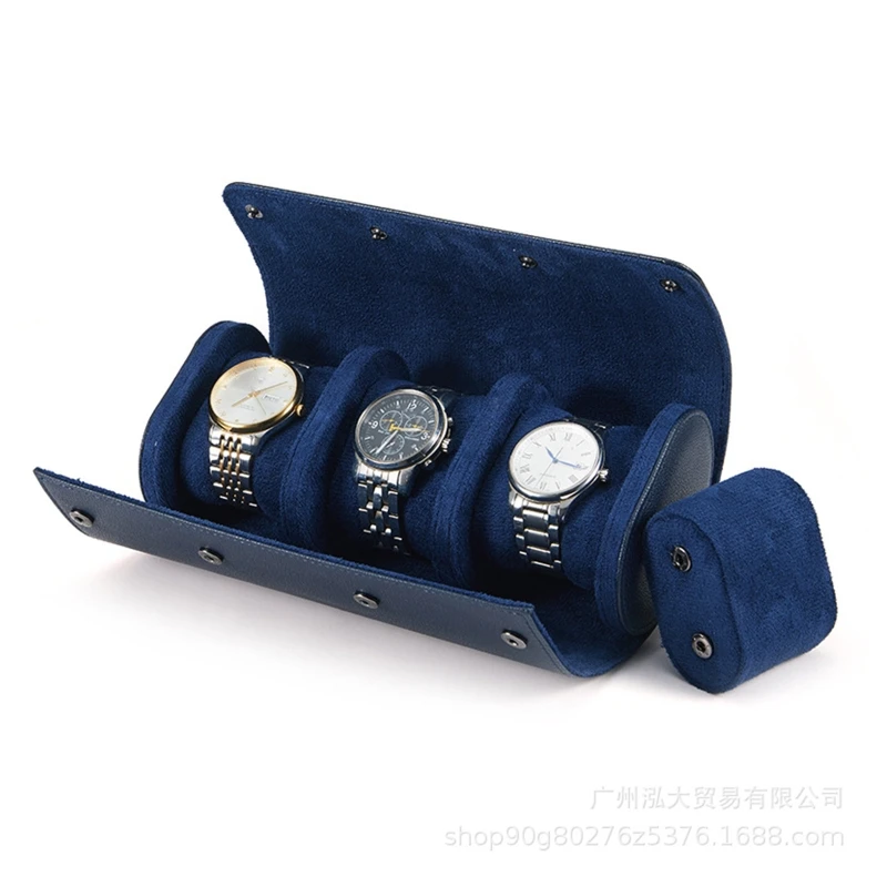 Portable Watch Box Leather Watch Storage Box Dust-proof Anti-fall Multi-function Organizer