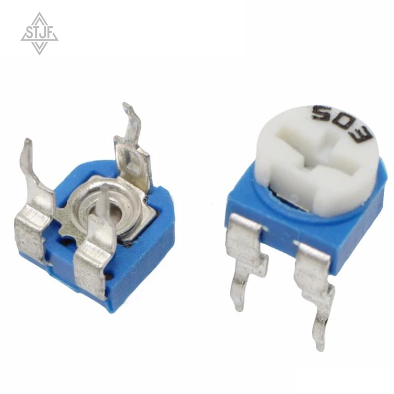 STJF 20pcs RM065 RM-065 100 200 500 1K 2K 5K 10K 20K 50K 100K 200K 500K 1M ohm Trimpot Trimmer Potentiometer variable resistor