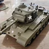 1/30 Rc Henglong  Tanks,sherman Vs Pershing Infrared Battle Tanks 2.4ghz Rc Battling Panzer Remote Control Us Model Tank 2