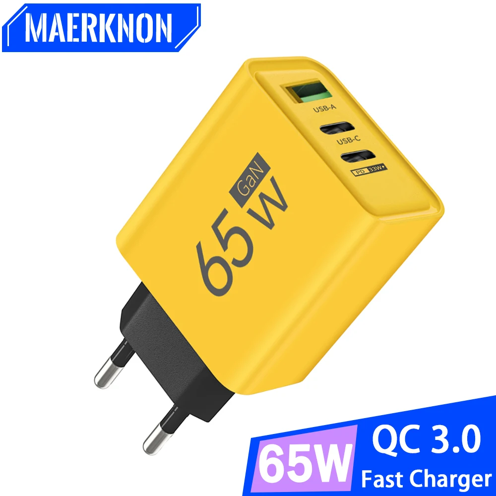 Schnell Ladegerät 3 Port Usb-a 65w 65w-pd-USB-Ladeger-t-Schnell-ladung-3-0-Typ-C-Schnell-ladung-Handy