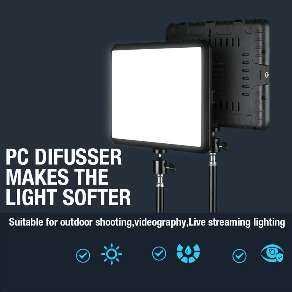 High Power Video Led Light Panel Iluminação Fotografia Live Streaming Estúdio de Fotografia Bi-color 2800k7000k Atualização 352 - Image 5