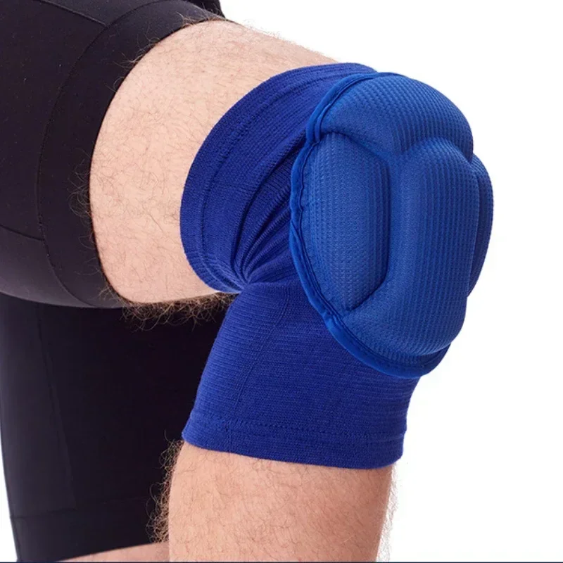 

Support Sports Gear Knee Pads Non-slip Sponge Fitness Brace Volleyball Elastic Basketball Thickened Gym 2pcs Protector