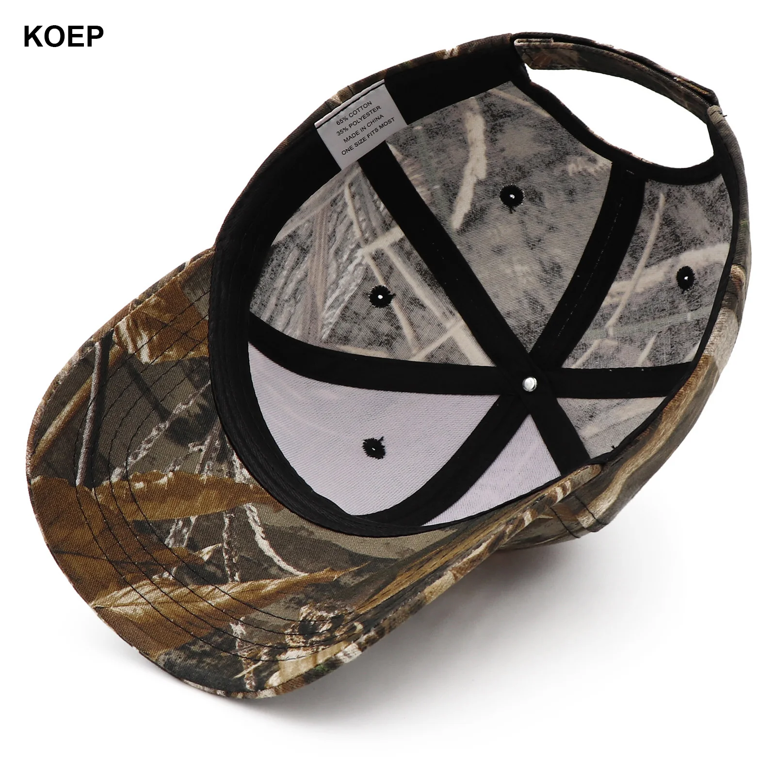 Casquette snapback camouflage roseaux KOEP KBRT2 pour pêche aux canards sauvages étangs