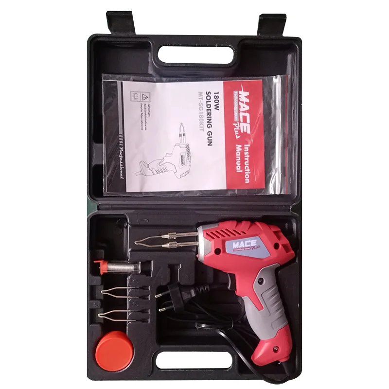 220V Soldering Iron Industrial Grade Rapid Heat Welding Tool Professional Soldering Gun Home Electric Welding Machine 180W 2