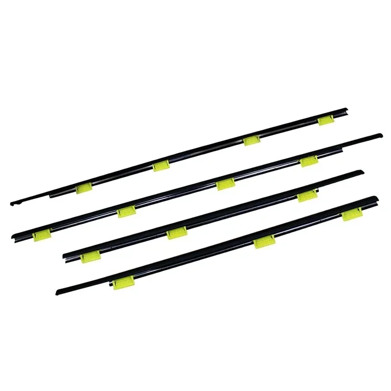 Window Weatherstrips Chrome Side Door Moulding Trim Belt Outer Window Glass Sealing Belts For Honda CRV 2002-2006 72410-S9A-003