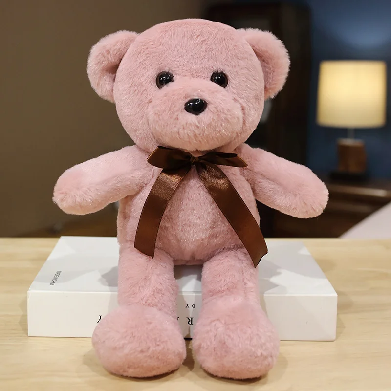thumbnail image 1 of Muñeco de peluche de oso de 30cm y 16 estilos, muñeco de Animal de peluche suave, pequeño, rosa, gris, blanco, encantador, regalos de cumpleaños para niña y niño, 1 of 5