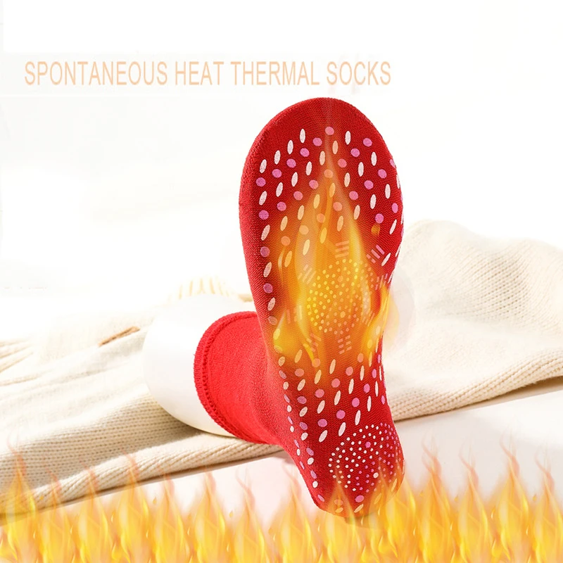 Self-Heating Massager Socks Magnetic Tourmaline Comfortable and Breathable Sport Anti-Freezing Therapy Feet Cold Socks Warm