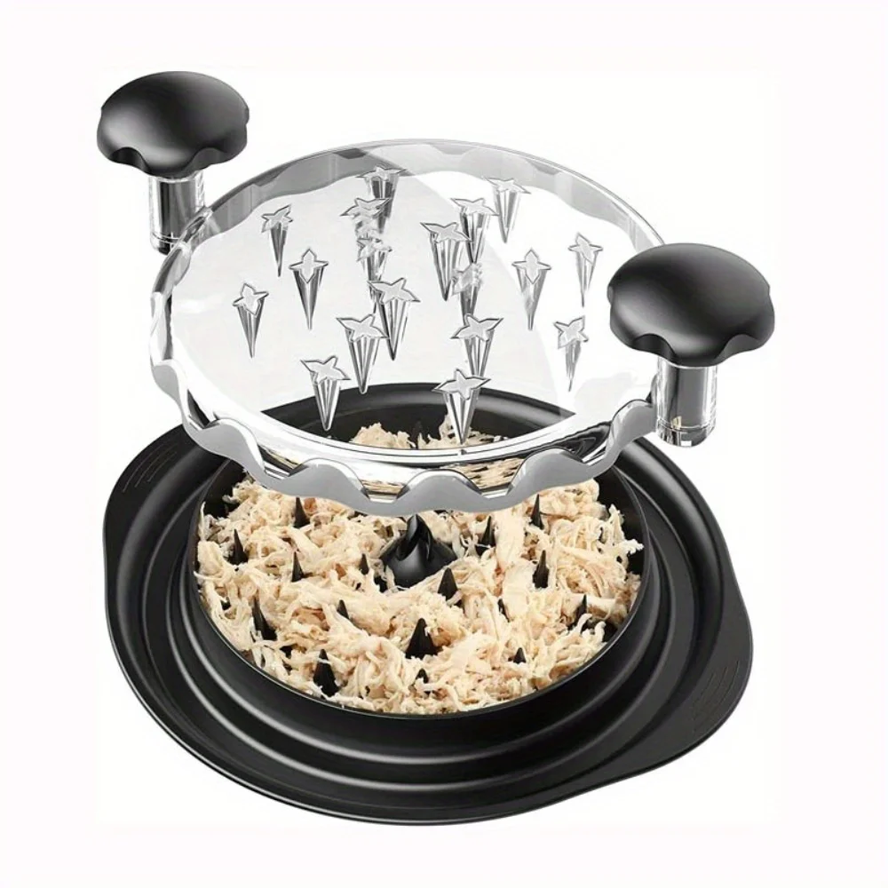 Newest Upgrade Non Slip Large Chicken Shredder With Clear Lid