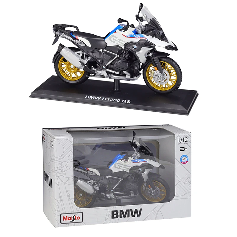 Maisto M32703 1:12 Motorbike-BMW R 1250 GS, Assorted Designs and Colours