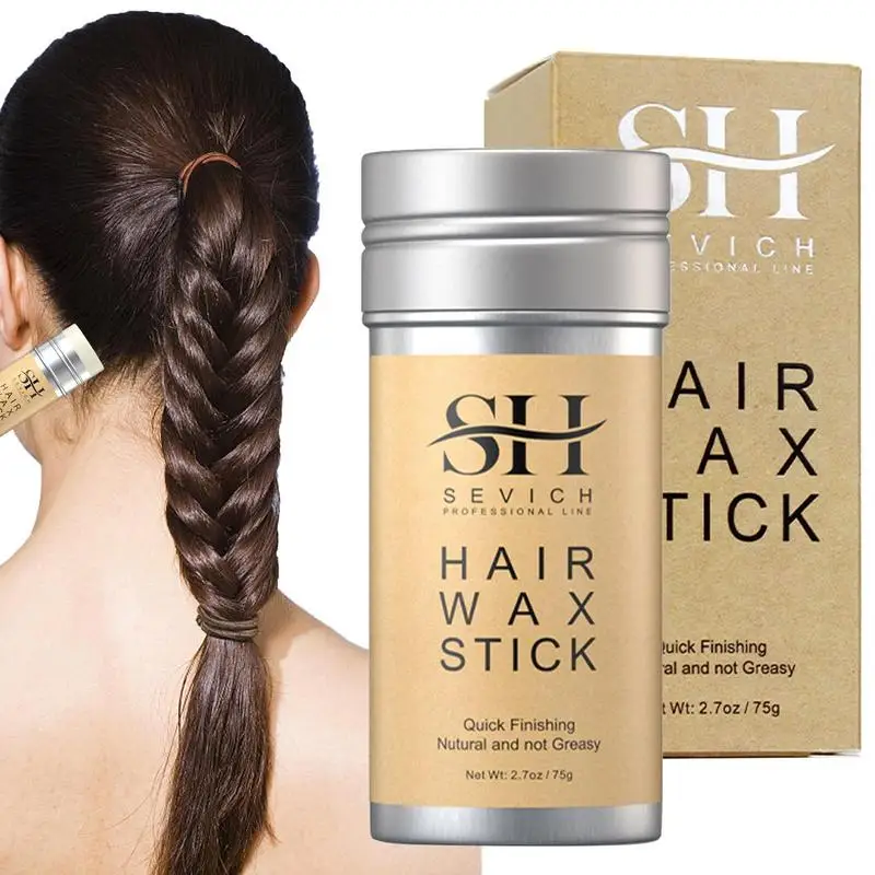 

75g Strong Hold Hair Wax Stick For Hair Styling Wig Knots Healer Gel Stick Thin Baby Hair Perfect Line