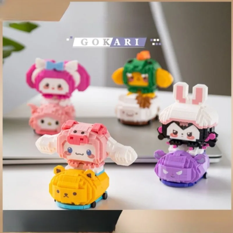 

Новый продукт Disney Sanrio HelloKitty, Маленькая детская игрушка-головоломка из искусственного нефрита Guigou Melody Kart 3D