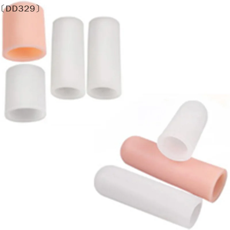 〔DD329〕5 Pcs Silicone Gel Tube Bandage Finger Toe Protector Foot Pain Relief Feet Care