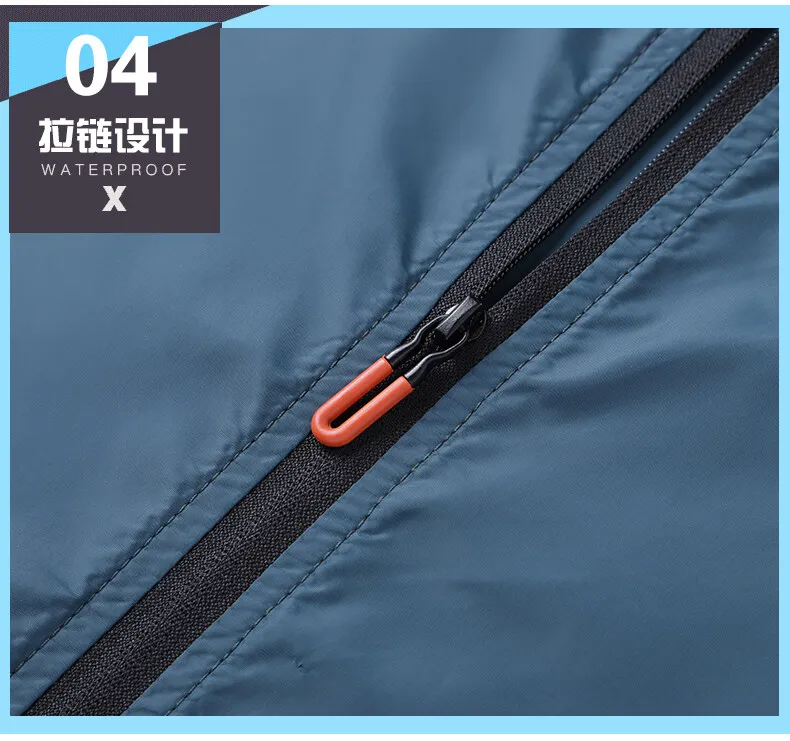 Summer New Men Jacket Fishing Waterproof Sun Male Protection Clothing Man Thin Stand Collar Protection Jacket Cycling Coats Men jeans jacket for men