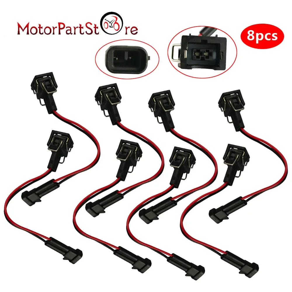 

LQ4 LQ9 4.8 5.3 6.0 Delphi Wire Harness to LS1 LS6 LT1 EV1 Injector Adapters for Chevrolet Silverado GMC Yukon Savana Cadillac