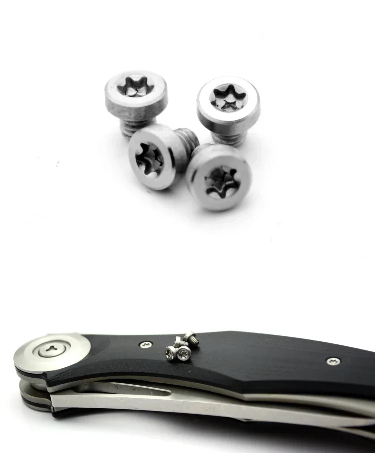 10pieces DIY Knife Handle Screw Folding Knife Shank T8 Plum Screw Oppose Lock Rivet Tools Fastening Screws