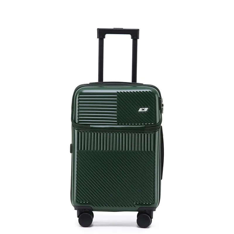 New Front Opening Luggage  Trolley Case  Universal Wheel 20/22/24/26Inch Password Suitcase fashion Luggage Travel Suitcases