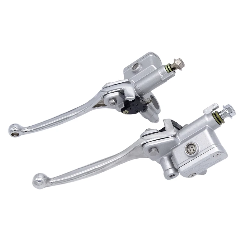 Paire De Levier De Matre-cylindre D'embrayage De Pompe De Frein Hydraulique De Moto De Commande Numerique Par Ordinateur De 22mm Orange Reglable 88620676