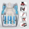 Massage Chair 4d  Luxury Zero Gravity Heated Back And Neck Electric Office Chair Massage Sofa Kneading Massage Bluetooth Music 2