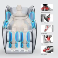 Massage Chair 4d  Luxury Zero Gravity Heated Back And Neck Electric Office Chair Massage Sofa Kneading Massage Bluetooth Music 2