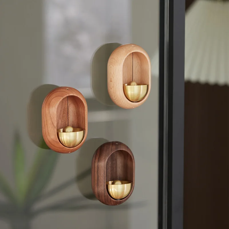 Japanese Wooden Wind Chimes Wireless Doorbell Entrance Door Bell Decorative Wind Bell for Home Opening Hanging Decorations wind chimes