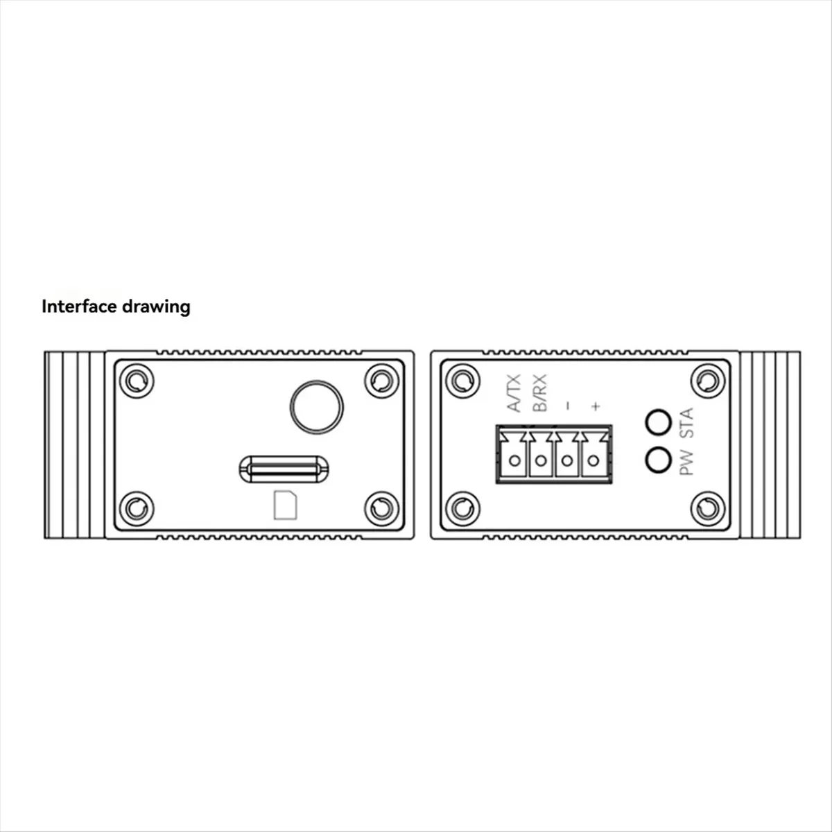 A26Z 4G DTU 무선 모듈, RS485/232 직렬 포트, 풀 넷컴 투명 통신 B