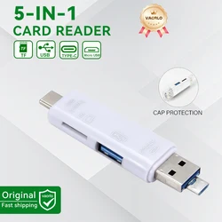 6 - in - 1 Multifunctional USB 3.0 Card Reader and Flash Drive (5IN1 White)