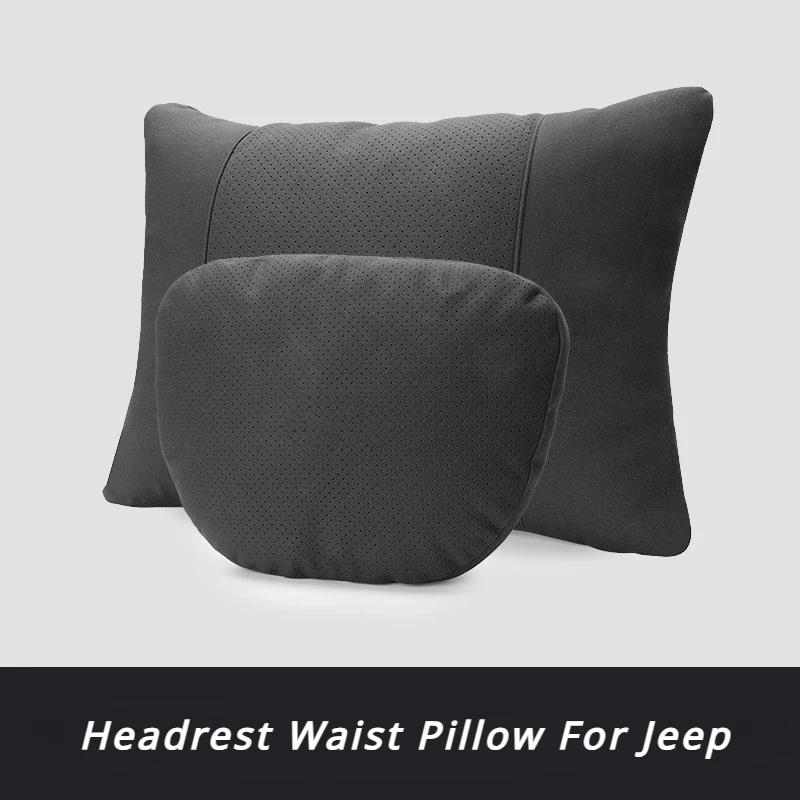 

Car Headrest Neck Pillow Lumbar Back Support for Jeep Grand Cherokee Dodge Ram 1500 Journey Breathable Car Headrest Cushion