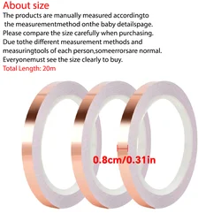 Conductive Copper Foil Tape for Enhanced Electronic Stability and Performance (Bronze)