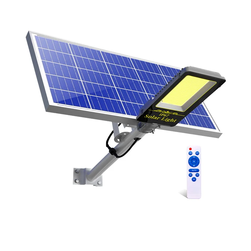 Ip65 waterproof energy Street With Pole Led Lamp 300w Solar Stree Light  with remote control outdoor lighting with light sensor and infared motion sensor energy garden integrated lamp 40w all in one led solar street light