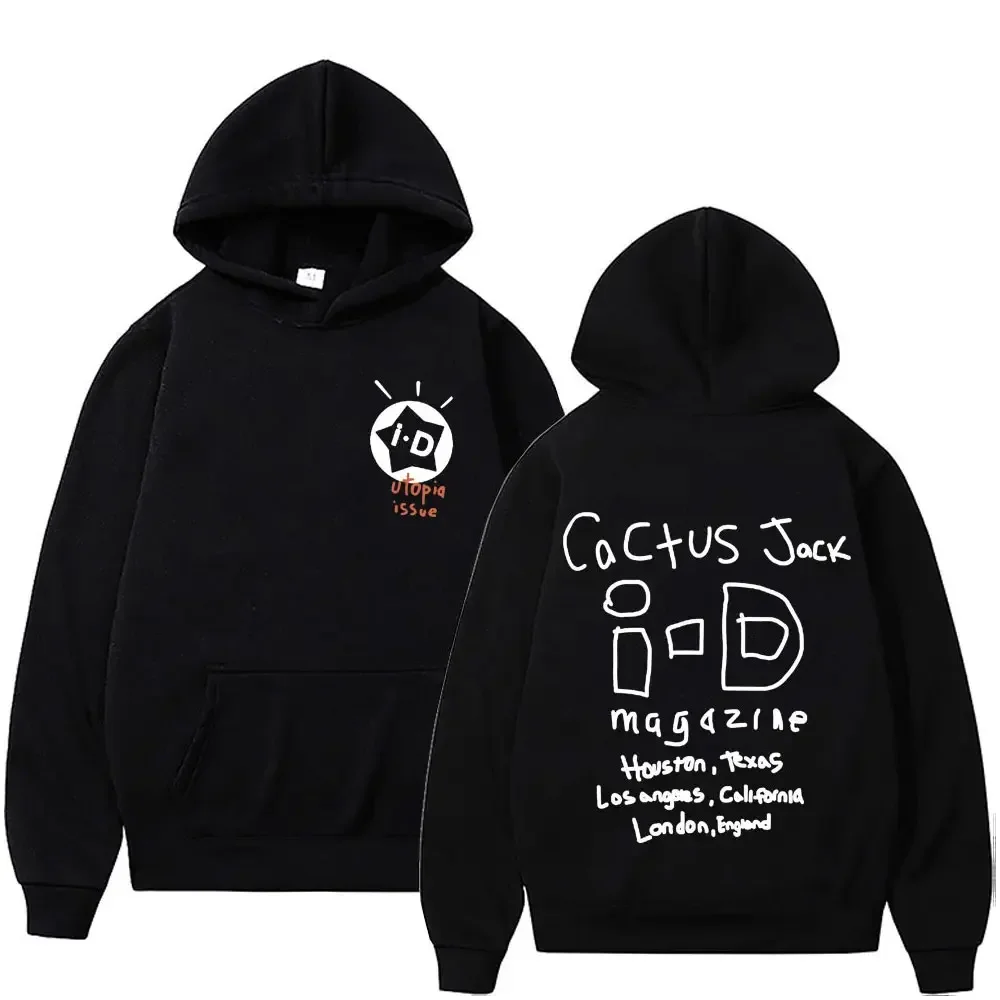 Rapper Cactus Jack Music Album Hoodies Men Women Fashion High Street Sweatshirts Vintage Hip Hop Pullovers Hoodie Oversized Tops