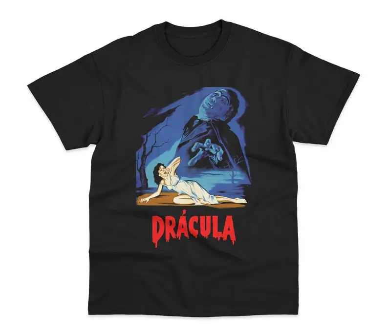 

Horror of Dracula Shirt, Vintage Movie Shirt, Horror Graphic Tees, Scary Tees, Shirts for Halloween, Retro Movie T Shirt
