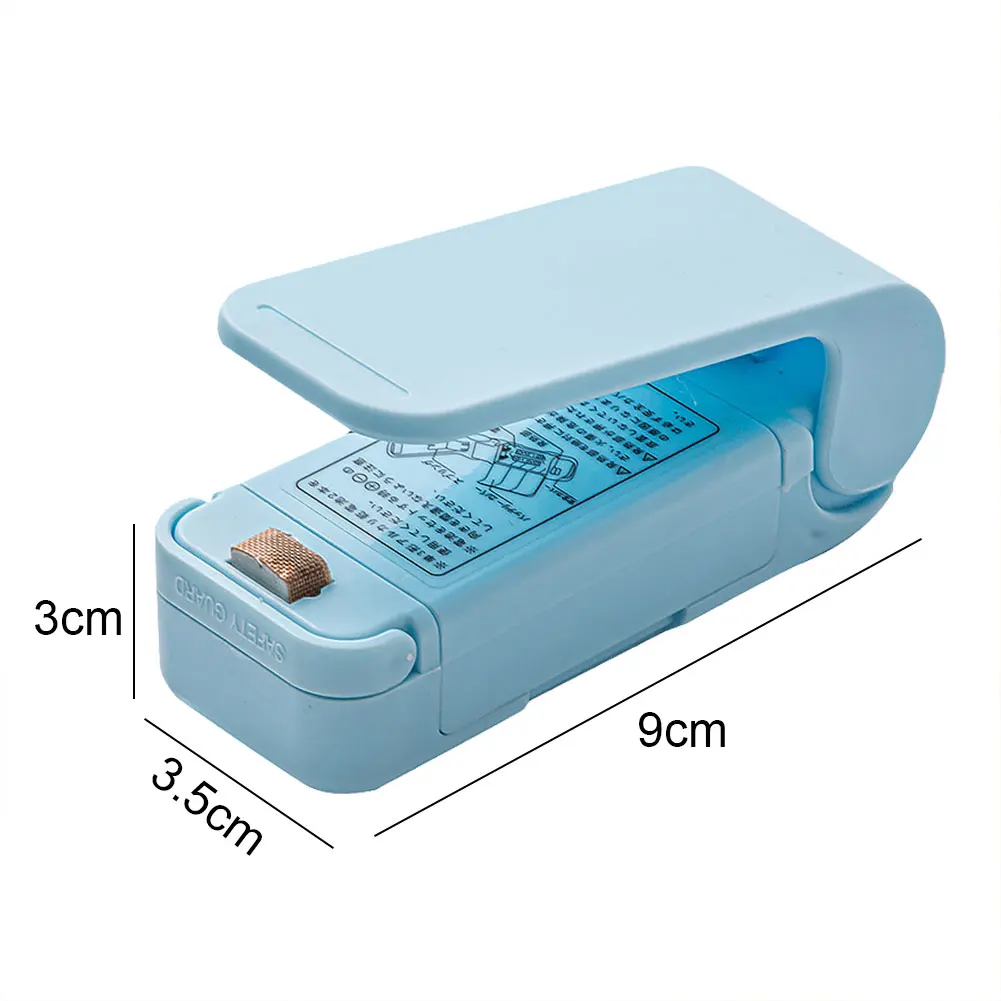 Mini Snacks Sealer Handheld Food Bag Sealer Hand Press Preservation Bags Sealer 2-speed Adjustable Moisture-proof Home Supplies 6