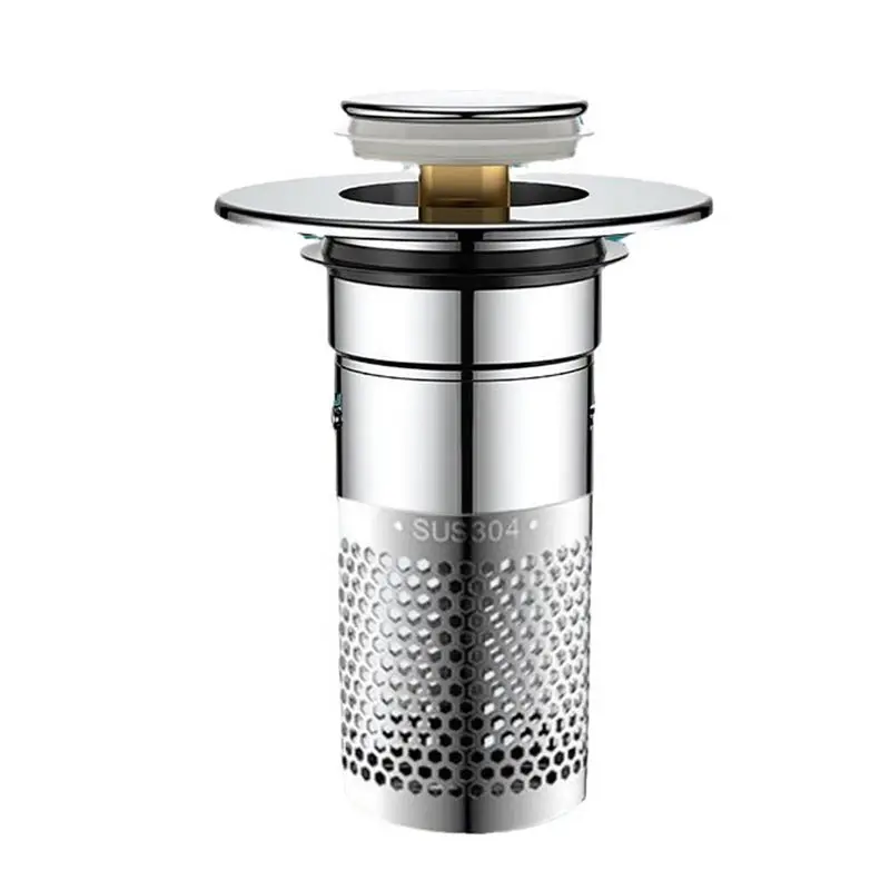 Multifunctional Floor Drain Filter Cover Rebound Core Sink Drainage Bobby Pin Collector Floor drain filter floor drain strainer floor drain basin drain cover floor drainer inner core Shower Basin