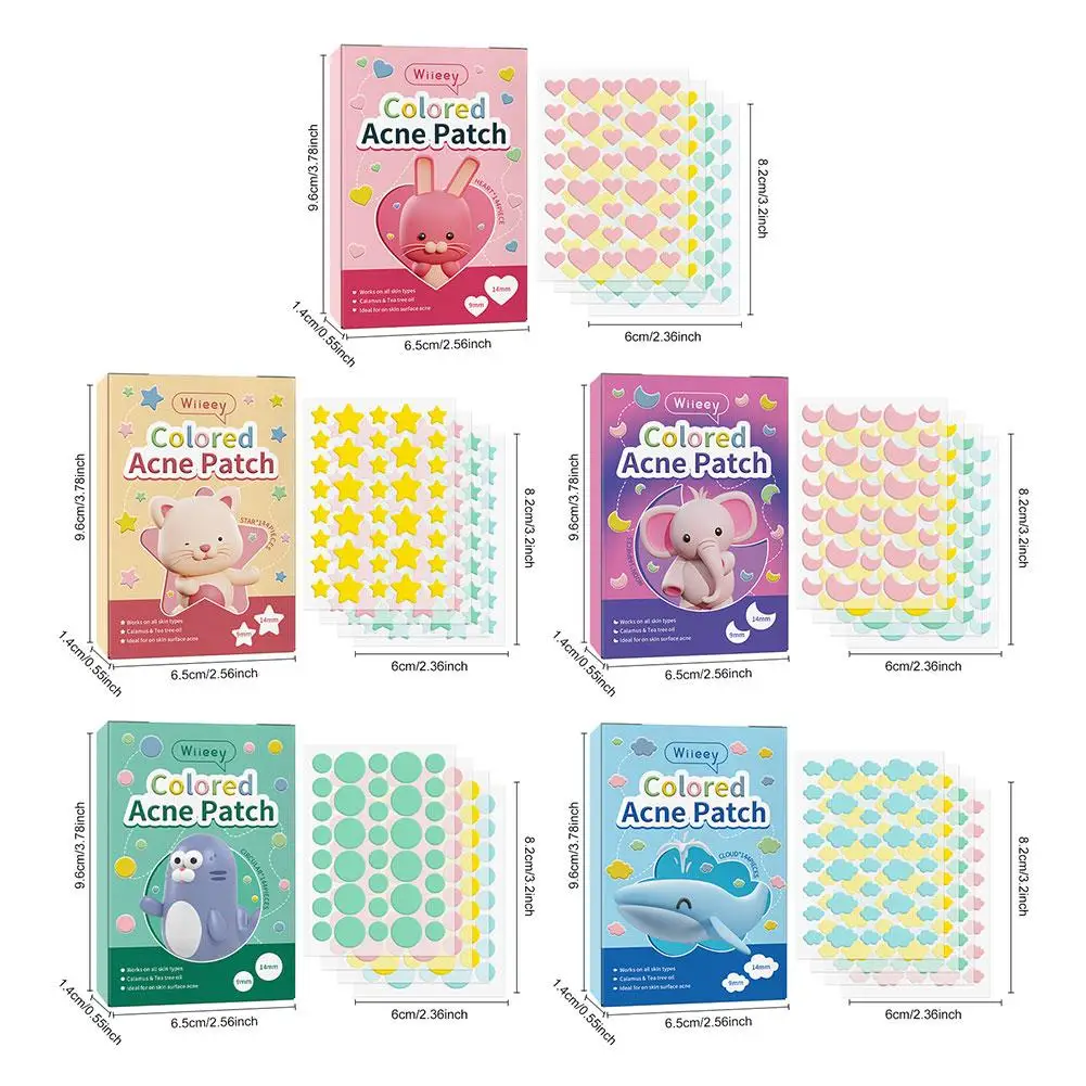 144 PCS/SET Star Pimple Patch Acne Colorful Invisible Acne Removal Skin Care Stickers Concealer Face Spot Beauty Makeup Tools 6